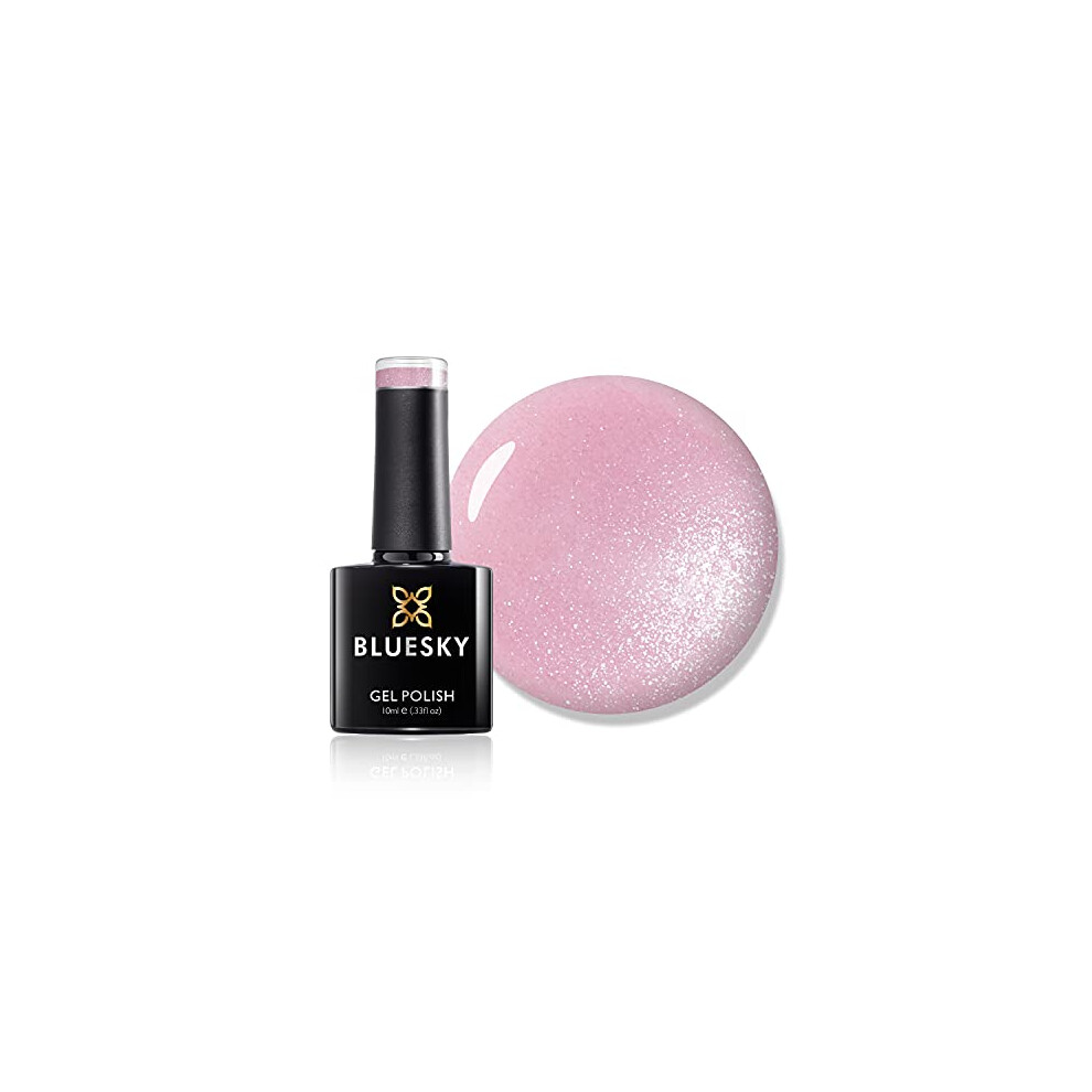 Gel Nail Polish, Grapefruit Sparkle 80546, Light Pink, 10 ml Long Lasting, Chip Resistant, 10 ml (Requires Drying Under UV LED Lamp)