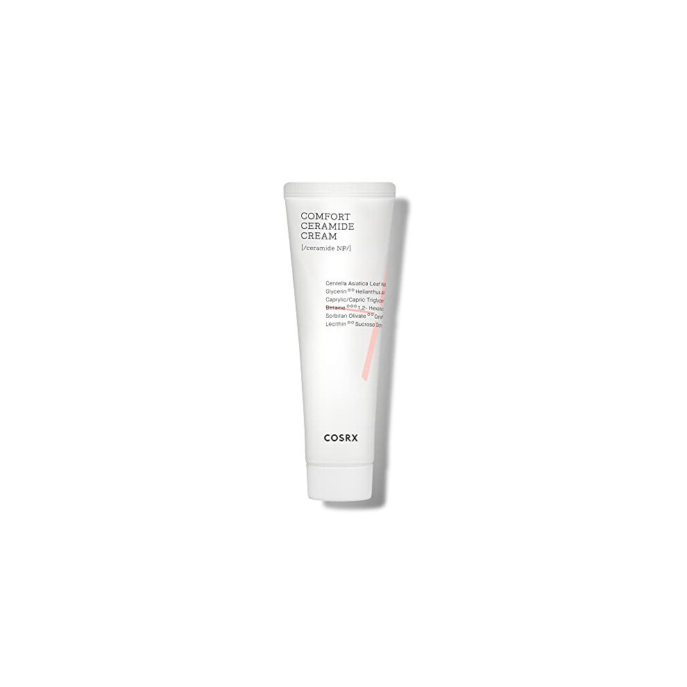 Cosrx Balancium Comfort Ceramide 2.82 Oz/80G | 50% Centella Asiatica Soothing & Long-Lasting Facial Moisturiser For Dry Skin | Matte Finish | Korean Cream