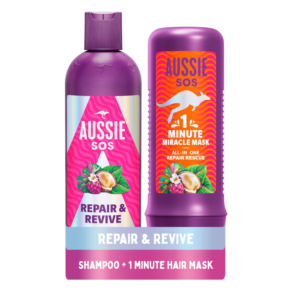 Repair And Revive Shampoo and Deep Conditioner Treatment Hair Mask Set