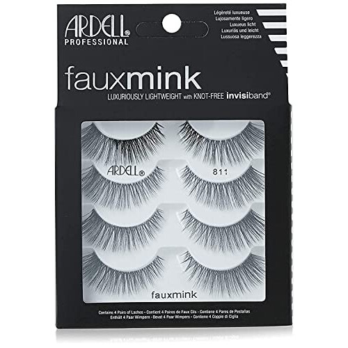 Ardell Faux Minx 811 False Lashes, Pack of 4