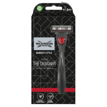 Barber's Style The Designer Razor, Silver, 5 Blades, Metal, for Men