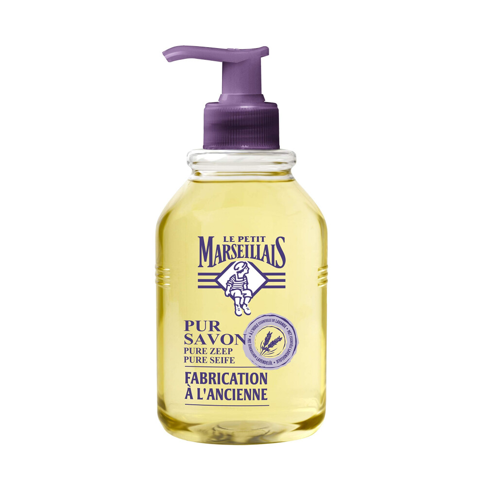 Le Petit Marseillais Lavender Pure Soap, Nourishing Hand Soap With Essential Oil, Refillable, 300 Ml