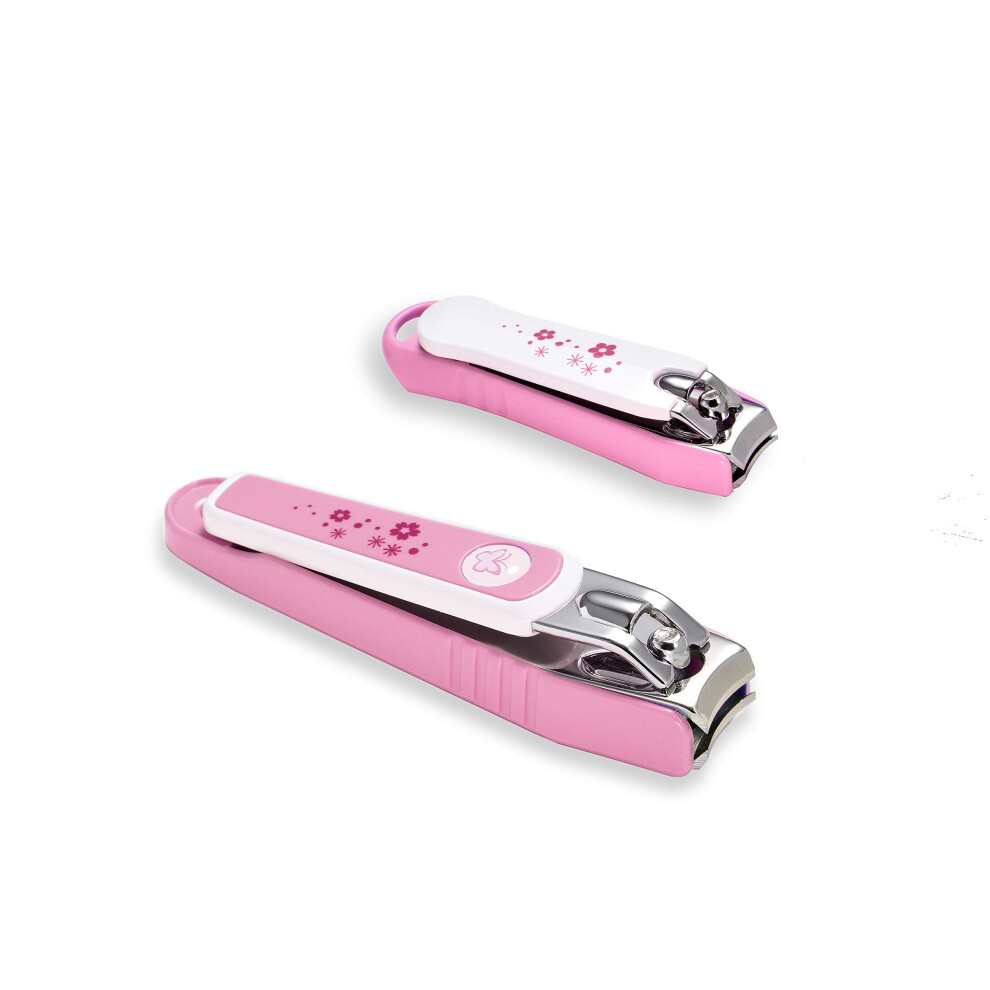 Nail Clipper Set with Nail Catcher & Nail File Super Sharp for Fingernail & Toenail Clippers for Men & Women