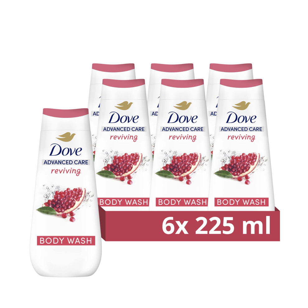 Advanced Care Reviving Body Wash Pomegranate & Hibiscus 6x 225 ml