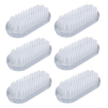 Zone Hand & Nail Cleaning Brush Plastic MJS-01 (Transparent 6pcs)