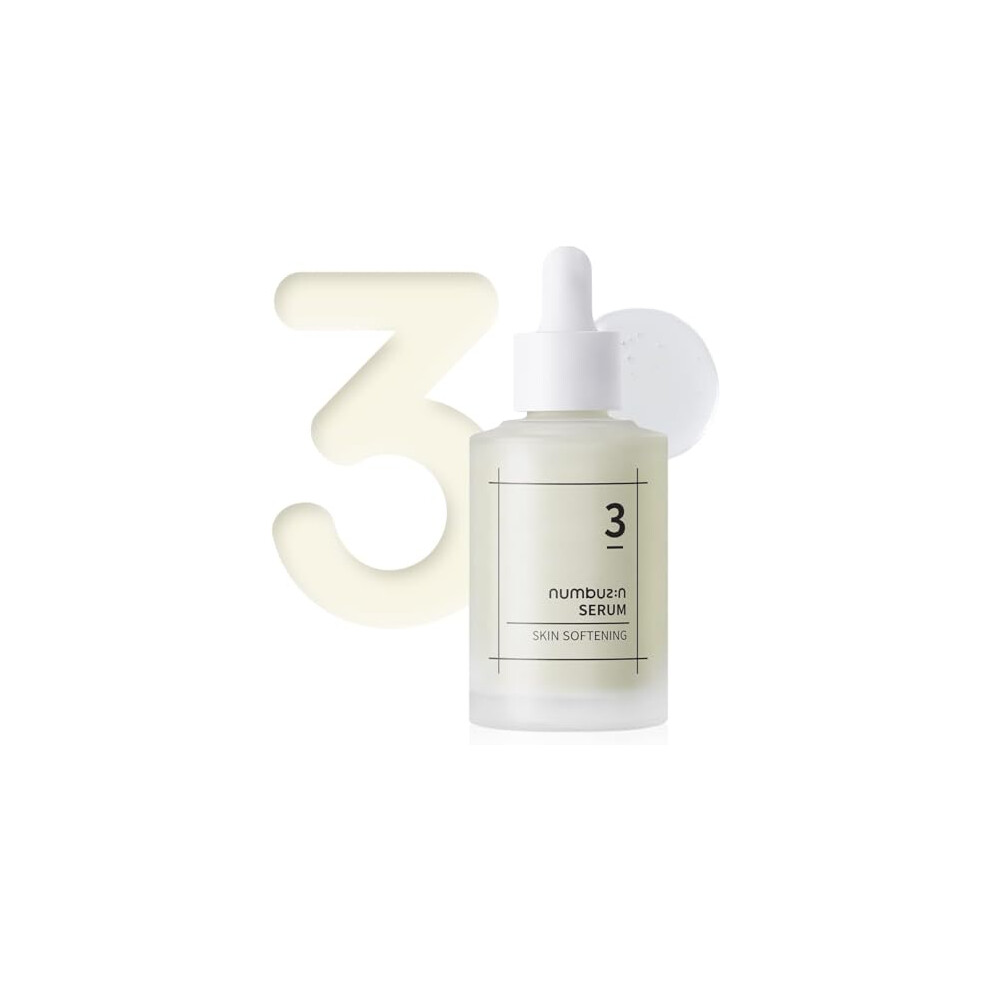 Numbuzin No.3 Skin Softening Serum | Pore Care, Textured Skin, Bifida, Galactomyces, Niacinamide, Adenosine, Panthenol | Korean Skin Care For Face (1.69 Fl Oz)