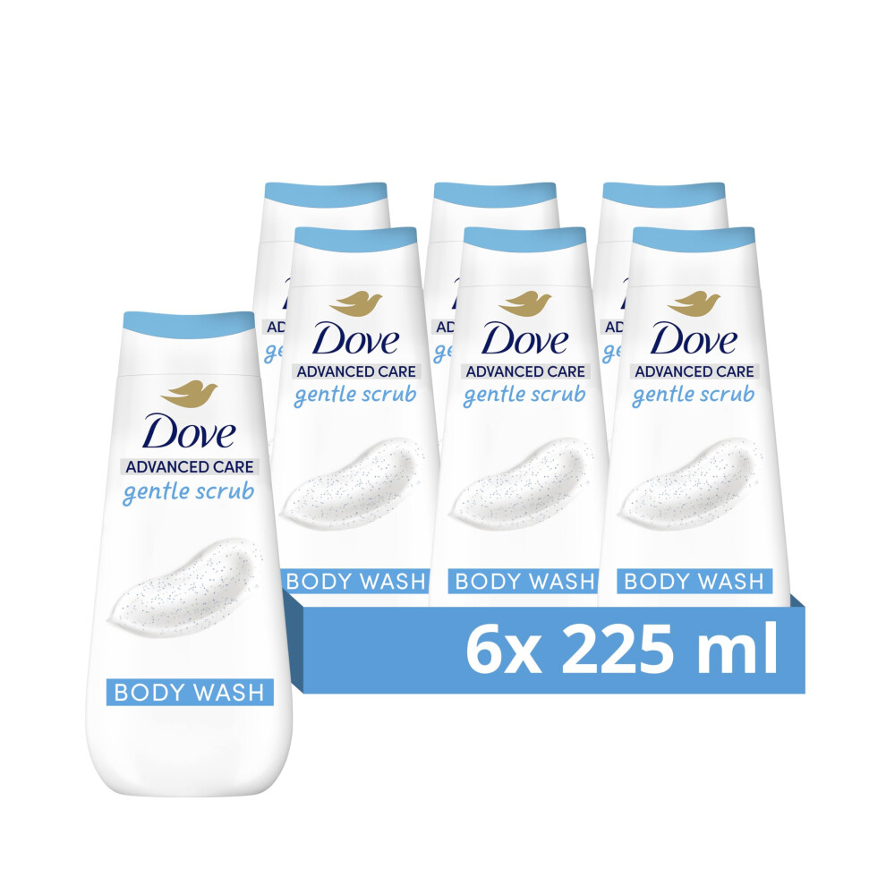 Advanced Care Gentle Scrub Body Wash Exfoliating Minerals 6x 225 ml