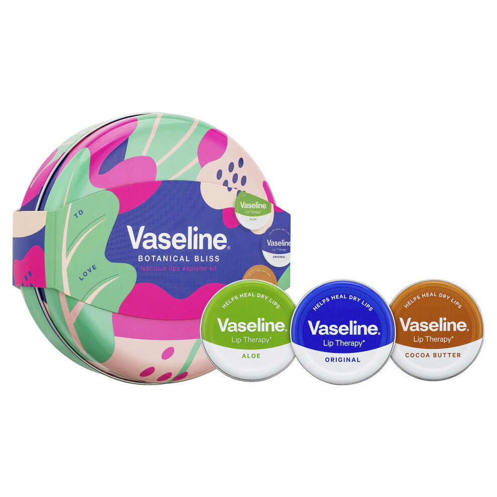 Luscious Lips Explorer Kit Gift Set with 3 lip balms for beautiful, healthy lips 3 piece
