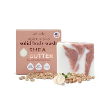 Kitsch, Sheabutter Feste Körperwaschstange, Mandel & Shea, 4 Unzen (113 g)