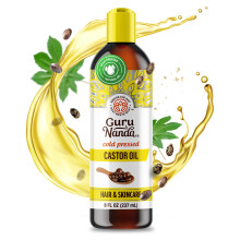 GuruNanda, Kaltgepresstes Rizinusöl, 8 fl oz (237 ml)