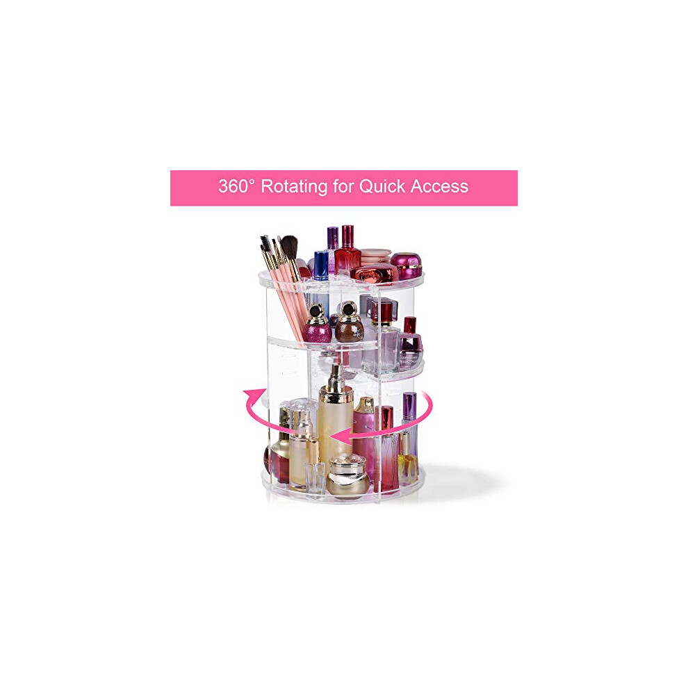 360-rotating-makeup-organizer--adjustable-multi-function-cosmetic-storage-organizer--large-capacity-jewelry-perfumes-display-stand-box--clear