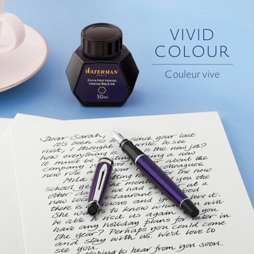 Fountain Pen Ink | Intense Black | 50ml Bottle 2