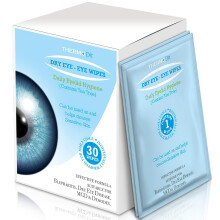 ThermoDR Dry Eye Relief: Premium Eyelid Wipes for Blepharitis and Dry Eyes with Eye Bath, 30-Count, Gentle Daily Use