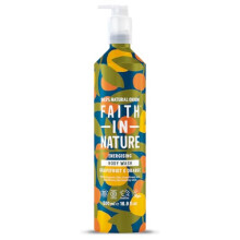 500ml Metal Bottle Natural Grapefruit and Orange Body Wash, Energising Shower Gel, Vegan and Cruelty Free, No SLS or Parabens