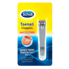 Nailcare Toenail clippers - Fingernail and Toenail Clippers by Scholl to Safetly Trim Tough or Thick Nails