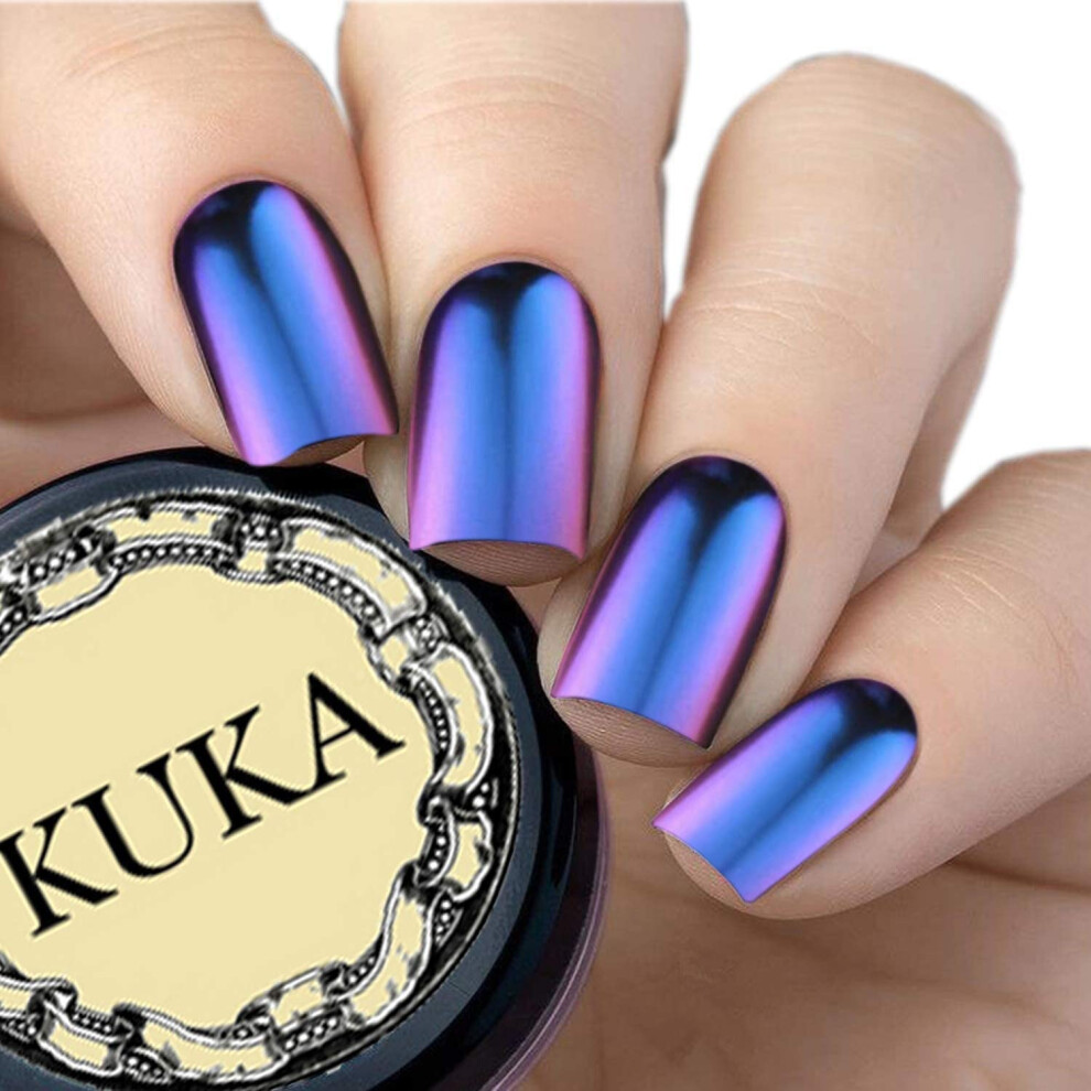 Kuka Blue/Purple Chameleon Nail Chrome Mirror Powder ( Purple)