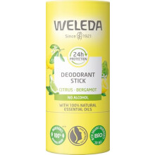 Deodorant Stick Citrus & Bergamot, alcohol & aluminium free, 24hr long-lasting protection, 100% natural essential oils, organic, vegan, sustainable