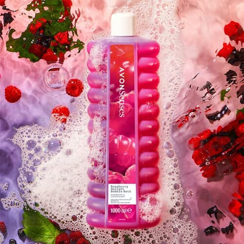 Avon Bubble Bath | Senses Raspberry Delight Bubble Bath - 500ml - Pack of 2 2