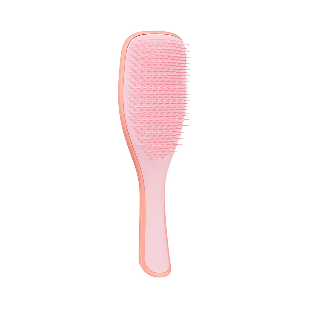 | The Naturally Curly Wet Detangler Hairbrush for 3C to 4C Hair | Reduces Frizz | Mango & Pink