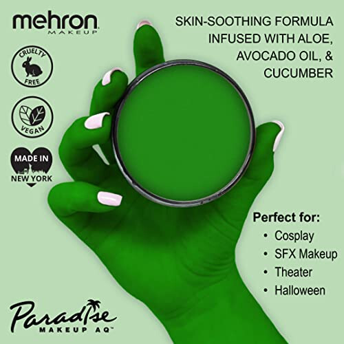 Makeup Paradise Makeup AQ Face & Body Paint (1.4 oz) (Amazon Green) 1