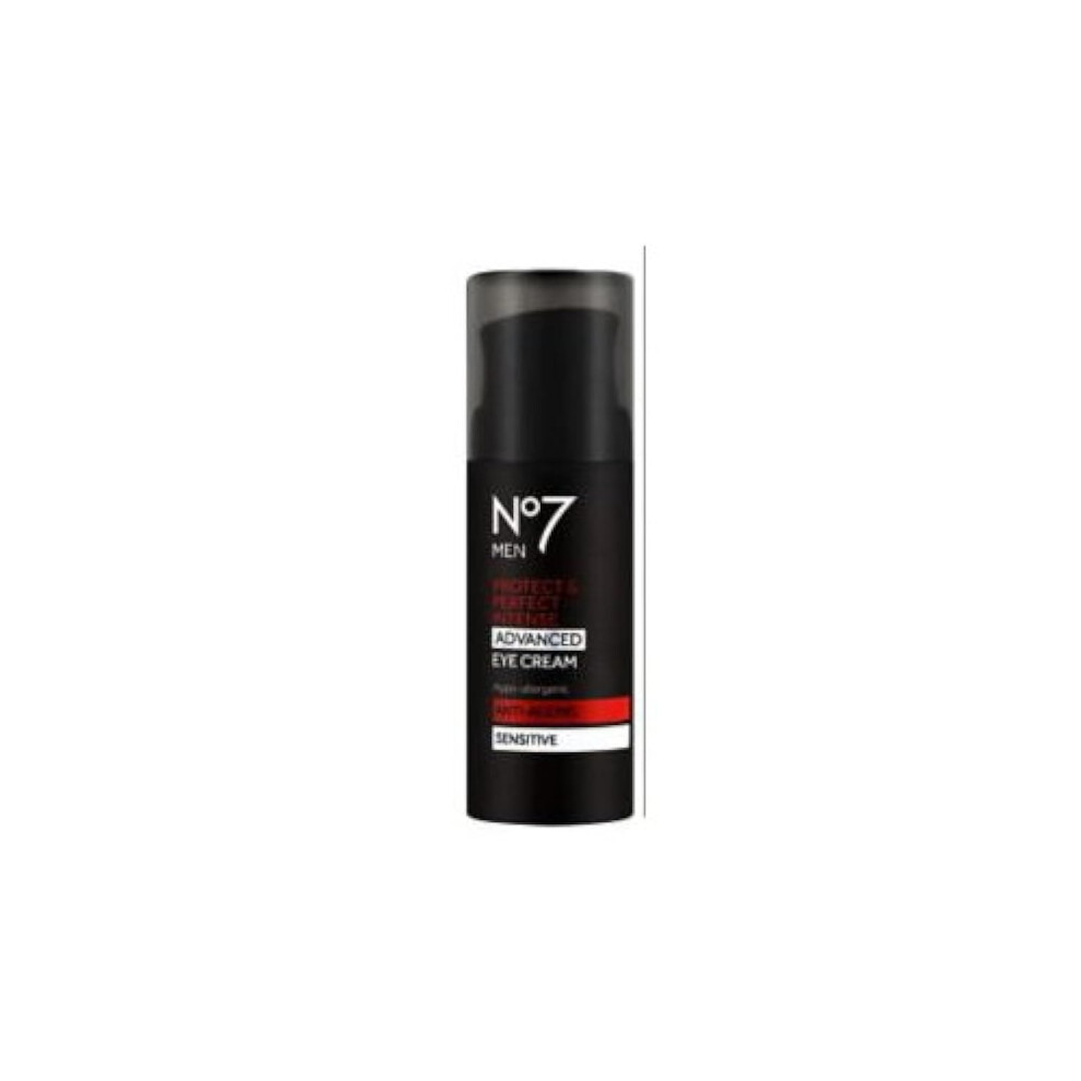 Boots No7 MEN Protect & Perfect Intense ADVANCED EYE CREAM ANTI-AGEING Sensitive 15ml-Visibly Improves Deep Lines and Wrinkles. FOR YOUNGER LOOKING-image-OPC-PFDDP9C-NEW