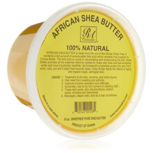 Beurre de Karité Jaune Non Raffiné 100% Naturel - Luxe Africain pour Peau & Cheveux - Sourced from Ghana - Pot de 16oz