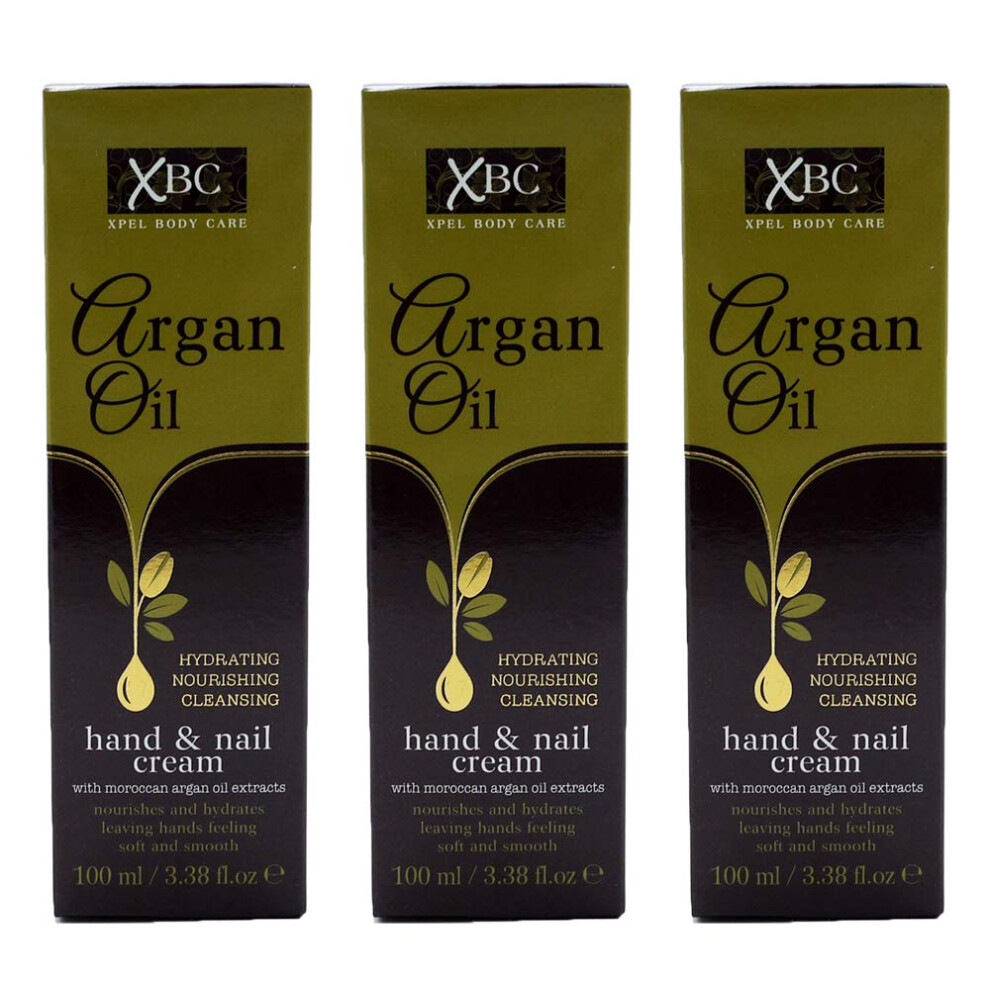 Xbc Cream Argan Oil Hand & Nail 100Ml Â Choose Quantity (3X100ml)