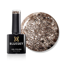 Gel Nail Polish, Luxury Gold BSH015, Glitter, Long Lasting, Chip Resistant, 10 ml (Requires Drying Under UV LED Lamp)