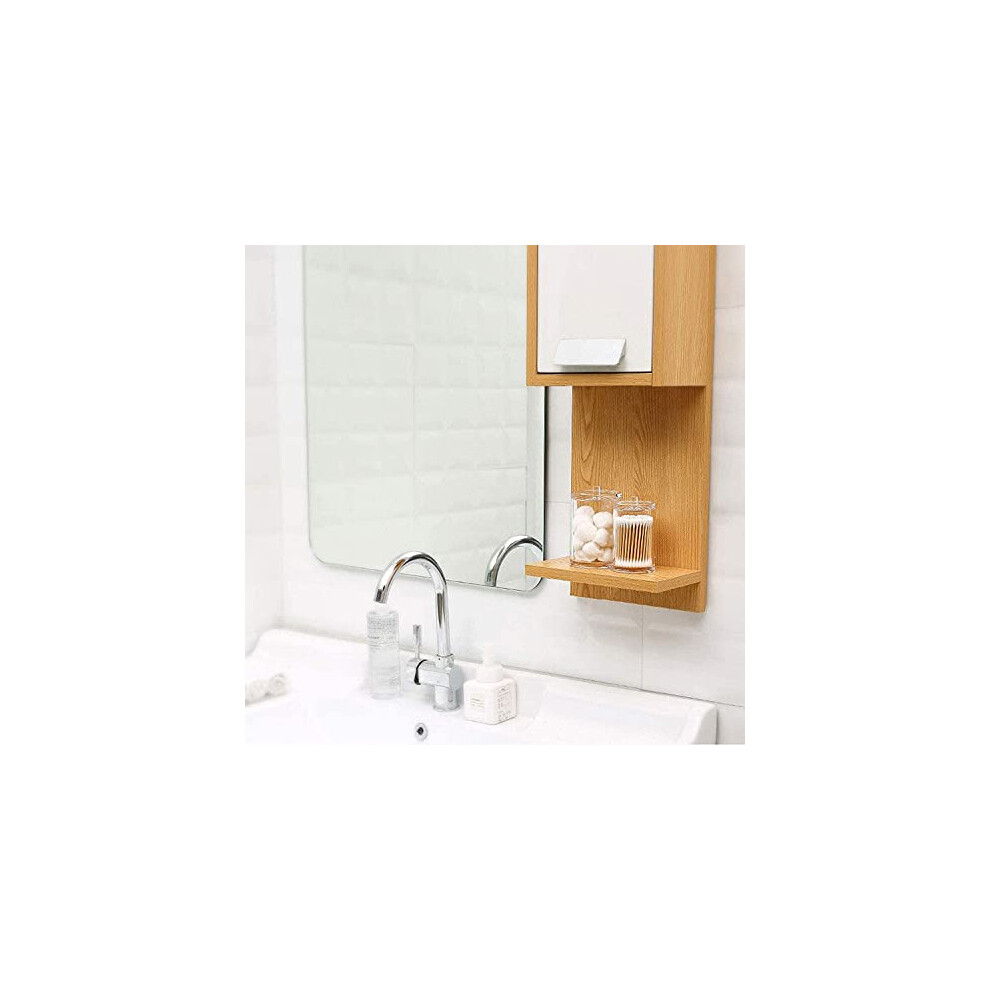 makeup-organizer-cotton-pads-holder-box--bathroom-organiser-jar-set-including-lids--storage-clear-acrylic-organiser-cosmetic-dispenser-divide