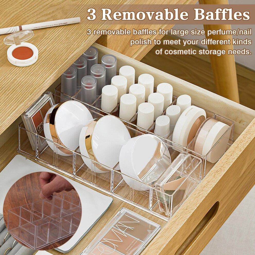 2-pcs-detachable-makeup-organiser--clear-cosmetic-drawer-organiser--eyeshadow-palette-organiser-with-8-compartment--acrylic-makeup-organiser-for