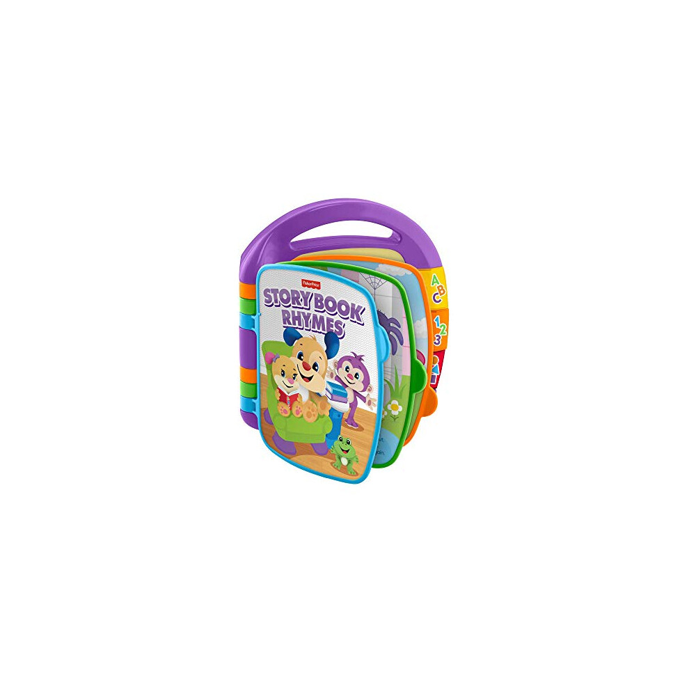 Fisher-Price Storybook Rhymes Learning Toy With Lights And Music For Babies And Toddlers, Laugh & Learn Uk English Version, Cdh26