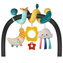 Spiral Pram Toys for Babies 0-6 Months Car Seat Toy, Newborn Toys Baby Toys 0-6 Months, Hanging Baby Sensory Infant Toys for Pushchair Stroller Crib