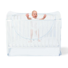 Universal Mosquito Net for Cot Bed,Breathable Cat Net for Co Sleeper Crib with Zipper,Easy Access,Quick Installation,Protects from Baby Climbing Out