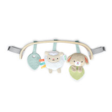Soothing Essentials Wood Carrier Toy Bar, Montesorri-Inspired, 3 Removable Toys, for Ages 0-12 Months