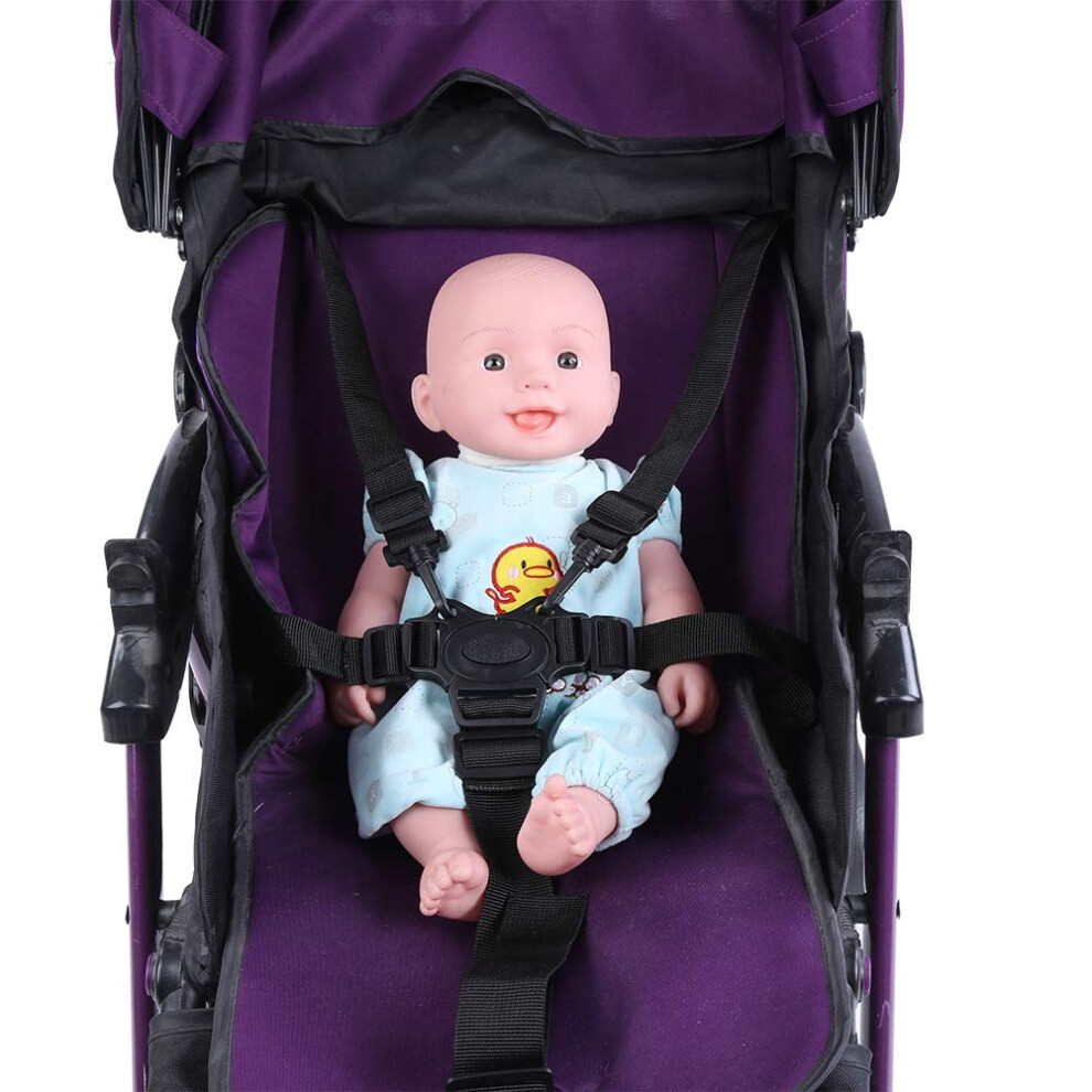 Hztyyier Baby Seat Belt, Child Seat Harness Belt Replacement Universal Baby Seat Harness Belt Stroller Children Pushchair Rotating Protection