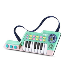 Bluey Keytar, Official Bluey Toy with 5 Instrument Sounds, Phrases, Sound Effects & Melodies, Interactive Musical Toy for Kids 3, 4, 5+ Years, English