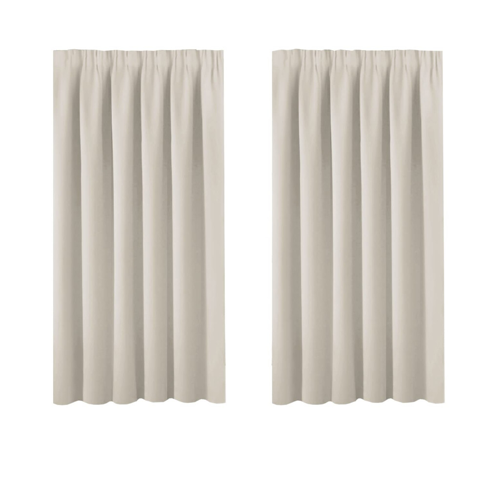 Curtain Panels - Kids Curtains Drapes For Room Darkening Decorative Nursery Pencil Pleat Small Window Draperies For Kids's Bedroom 46 X 54 Inch Light Bellahills