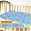 2 Pack Cot Bed Fitted Sheets Easy Care Soft and Dureable, Space Blue - 70 x 140 cm 3