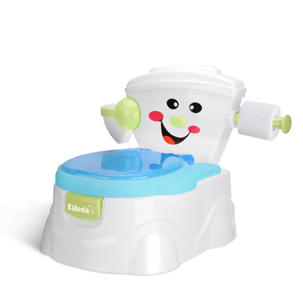 KIDOOLA Potty Training Toilet Seat,Toilet Seat with Splash Guard,Fun Way to Improve Child's Development Portable, for Kids 6 Months to 5 Years