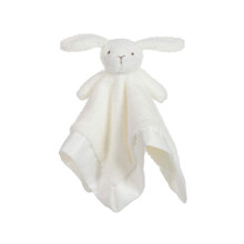 Stuffed Animals Soft Security Blanket White Bunny Infant Nursery Character Blanket Luxury Snuggler Plush(White Bunny, 14 Inches)