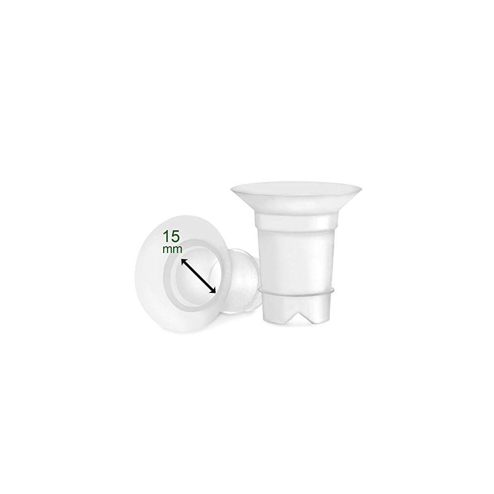 15Mm Flange Inserts (Long) Compatible With Medela 24Mm Personalfit Shield, Spectra 24Mm, Freemie 25Mm Cup, Compatible With Momcozy Wearable 24Mm Cup Maymom