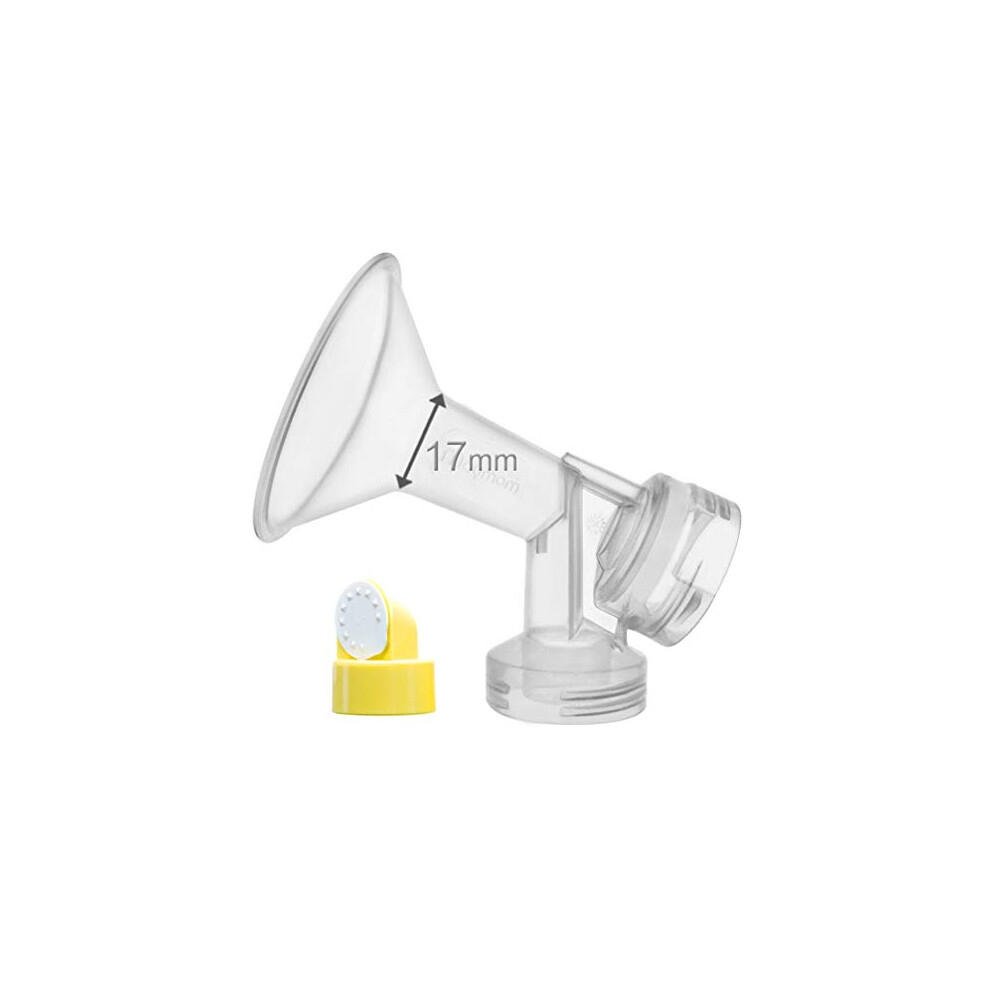 Breast Shield With Valve And Membrane For Medela Breast Pumps (17 Mm, 1- Piece) Maymom