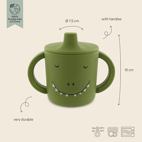 Trixie Tasse d'apprentissage en silicone - Mr. Dino 2
