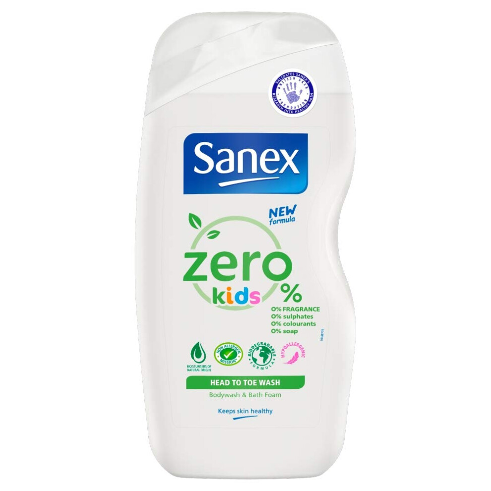 Zero% Kids Head to Toe Wash, 500ml