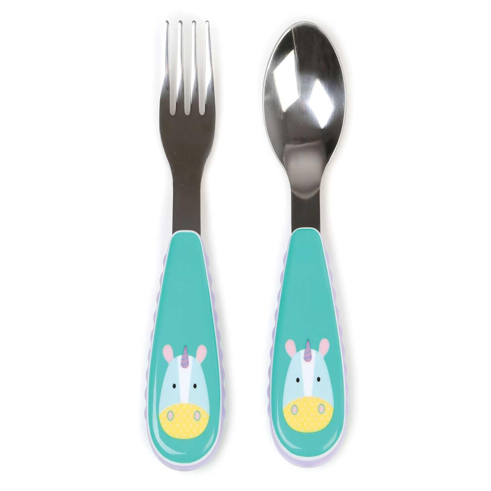 Zootensils Fork and Spoon (Unicorn)