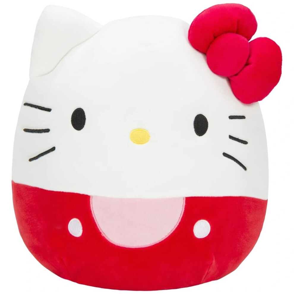 Original Sanrio 12-Inch Hello Kitty in Red Dress Plush - Medium-Sized Ultrasoft Official Plush