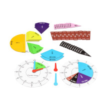 Bildungs-Spielzeug - WISSNER - WISSNER120140.000 - Brüche - Uhr - Kind