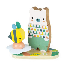 J05156 Bear, Multi-colord - Plush Soft Toy