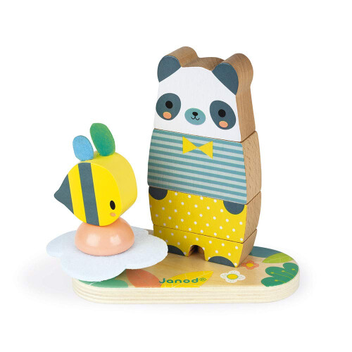 Janod J05156 Bear, Multi-colord - Plush Soft Toy 1