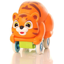 Scooter Tiger Toy - Tumbling Pet for Toddlers, Push and Go Kids Animal Toy for Baby Age 1 & Up